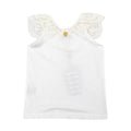 Angels Face White Cotton Blend Lace Top
