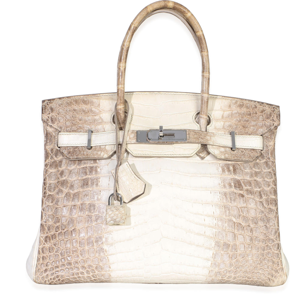 Hermès Birkin 30 Blanc Matte Niloticus Crocodile Himalaya PHW