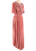 Zuhair Murad Pink Chiffon Embellished Gown