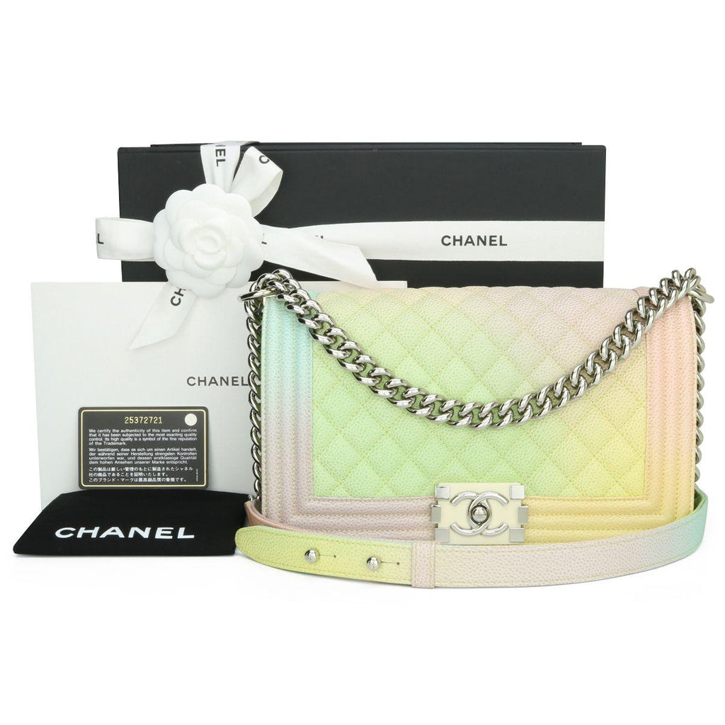 Chanel Rainbow Caviar Boy Bag