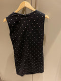 Black Wool Cowl Neck Embellished Mini Dress