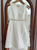 White Oxford cotton short dress