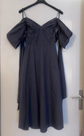 Cult Gaia Black Katalina Off Shoulder Midi Dress