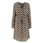 Max & Moi Geometric Print Silk Dress