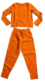 Hermes Orange H Cashmere Two Piece Suit