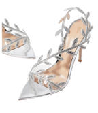 Embellished Silver Flavia Sandals