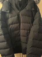 Moose Knuckles Black Scotchtown Nylon Bomber Jacket