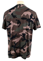 Valentino Camo T-Shirt with Red VLogo