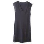 T by Alexander Wang Silk Dress with Sheer Mesh Inserts