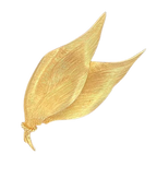 Dior Grosse Gold Plated Leaf Brooch