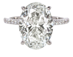 Verde 5ct IGI Certified Lab Grown Oval Cut Diamond Ring