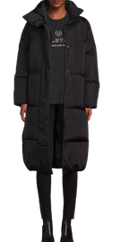 Belstaff Black Grasmore Down Filled Puffer Coat.
