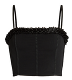 Mach & Mach Stretch Tulle Corset Top