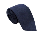 Berluti Navy Hemp-Wool Blend Tie