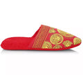 Versace Red Medusa Print Slippers