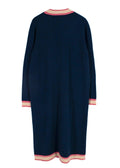 Chanel Longline Navy & Pink Cashmere Cardigan