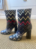 Missoni Multicoloured Zig Zag Ankle Boots