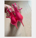 Rene Caovilla Tropical Juice Galaxia Satin Sandals