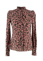 Isabel Marant Pink Floral Print Silk Blouse