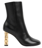 Givenchy Black Leather G Cube Ankle Boots