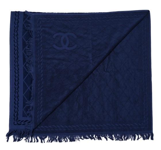 Blue Terry Cotton CC beach Towel