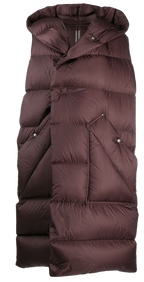 Rick Owens Brown Oversized Gilet