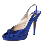 Jimmy Choo poem iris satin sling-back sandals