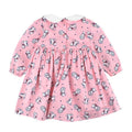 Rachel Riley Pink Cat Pattern Dress and Shorts Two Piece