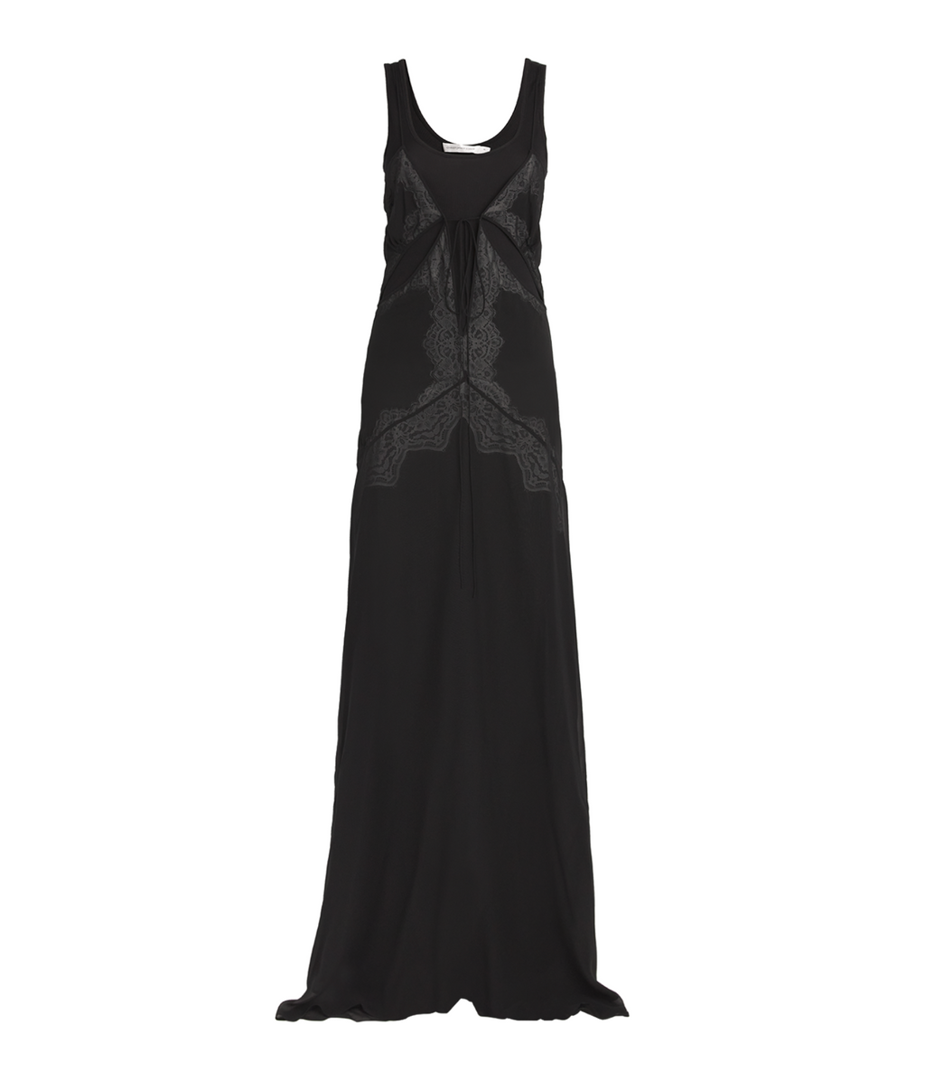 Christoper Esber Cutout Lace-Trimmed Silk-Georgette Gown