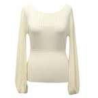 Catherine Malandrino Cream Fine Crochet Jumper