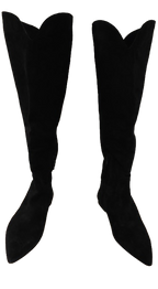 Ralph Lauren Polo Long Black Suede Boots