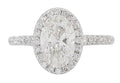 Verde 3ct IGI Certified Lab-grown Oval  Cut Diamond Ring