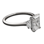 Lab Grown 2.5 Carat Three Stone Ring
