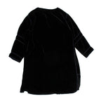 Caramel Delves Kaftan in Black Velvet