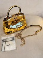 Fendi Gold Sequin Peekaboo