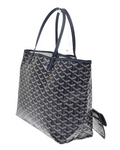 Goyard Navy Iconic Print Saint Louis Toe Bag and Pouch