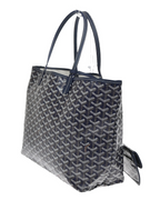Goyard Navy Iconic Print Saint Louis Toe Bag and Pouch