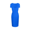 Susannah Blue Cape Shift Dress