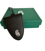 Black Leather Magnetic Bag Charm