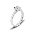 Bespoke Platinum Asscher Cut Diamond Ring