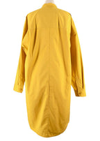 Givenchy Golden Yellow Chain-embellished Cotton-poplin Shirt Dress
