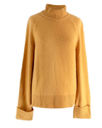 Reformation Mustard Cashmere Knitted Rollneck
