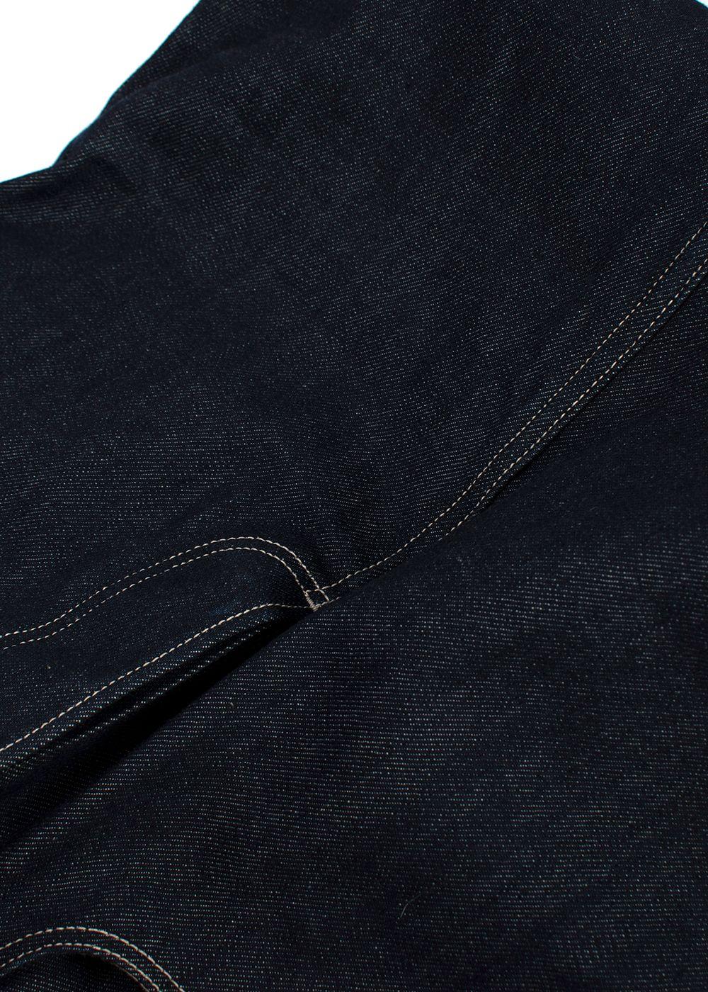 Le Kilt Darkwash Denim Skirt