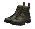 Rubberised Leather Pull On Military Boots