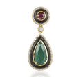 Bespoke Yellow Gold Multi-Gem & Diamond Pendant