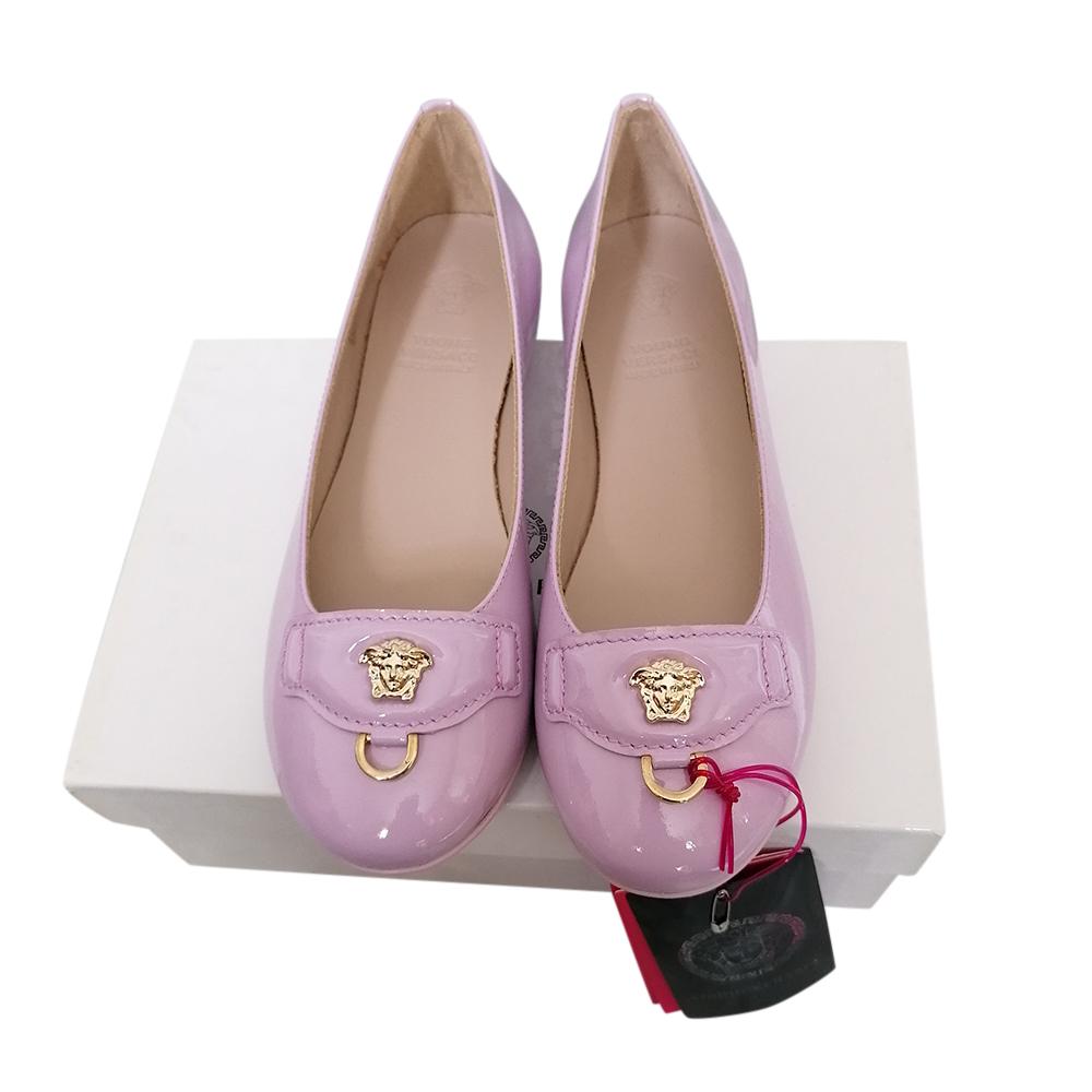 Young Versace Kids 6Y Pink Ballerinas