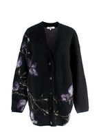 Vince Orchid Jacquard Wool, Alpaca & Mohair-Blend Cardigan