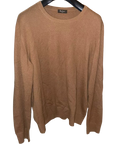 Tan Brown Cashmere Round Neck Jumper