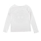 Bonpoint White Cherry Paisley Print Long Sleeved Top