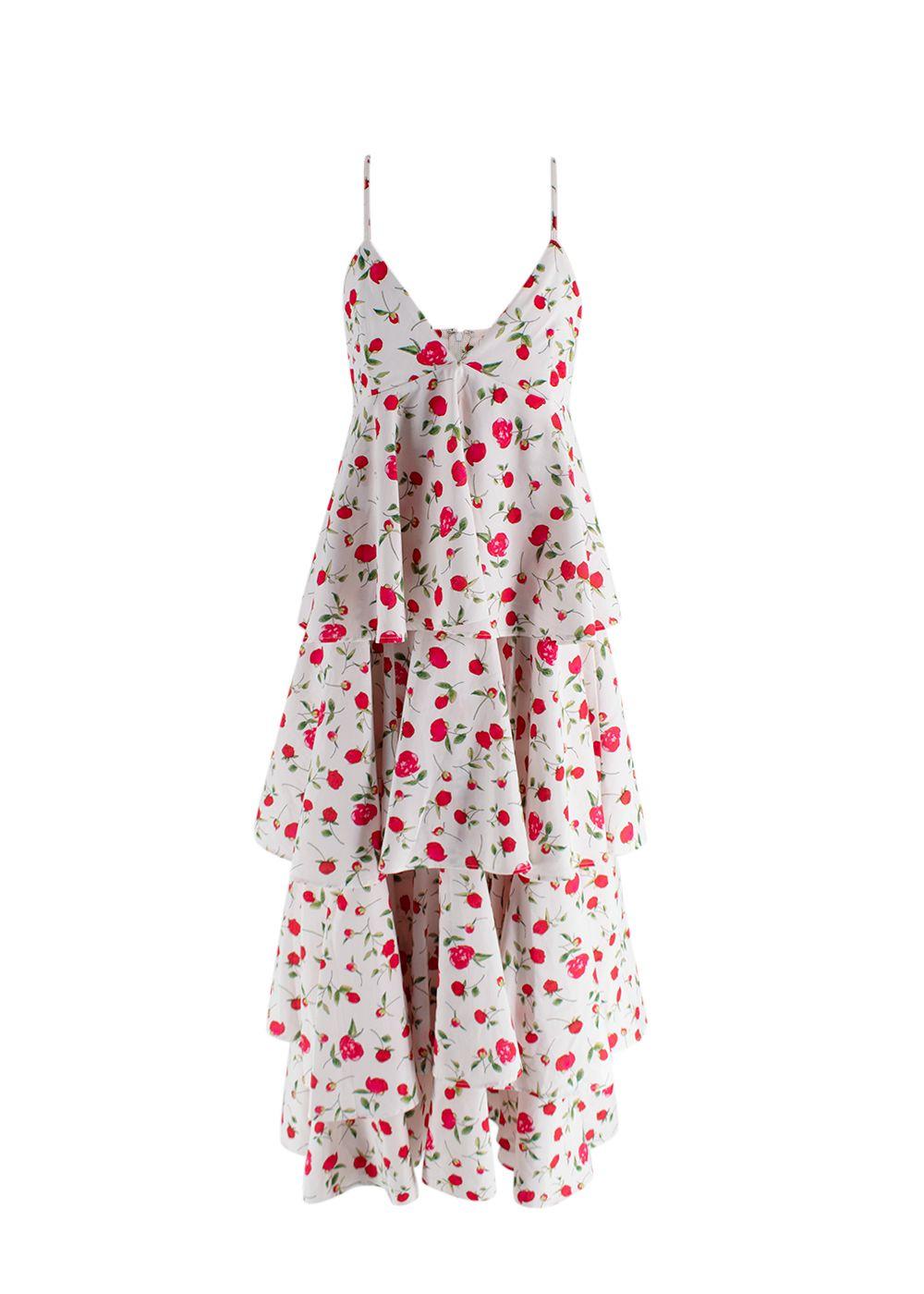 Dodo Bar Or Rose Print Tiered Midi Dress